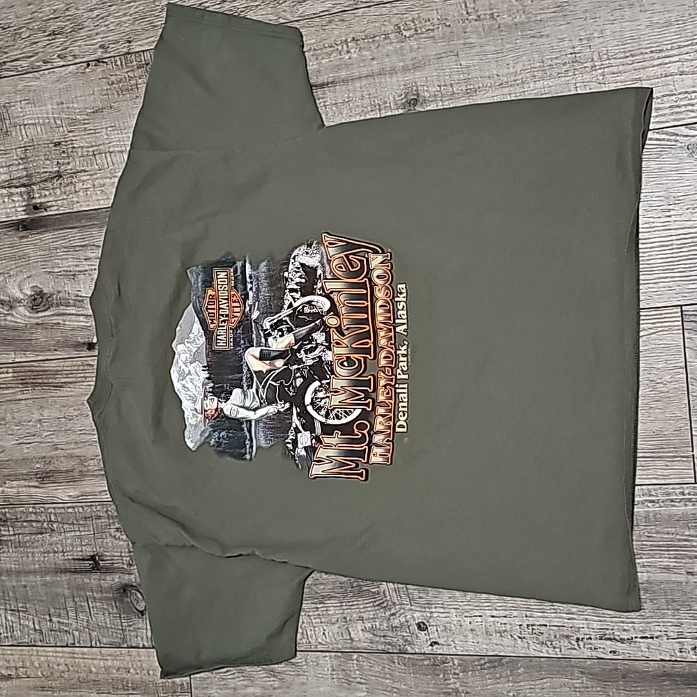 Harley-Davidson MT Mckiney Danali Park Alaska Short Sleeve T Shirt